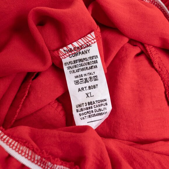 The Casual Company Morgan Jumpsuit Red XL Made in Italy - Picture 13 of 14